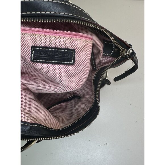 DAMAGED For parts - DOONEY & BOURKE Beige Black Circle Hobo Purse Shoulder L - Picture 14 of 14